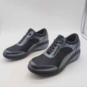 Keds Grasshoppers Get Fit Sz 7 Women's Sneakers Black Blue Leather